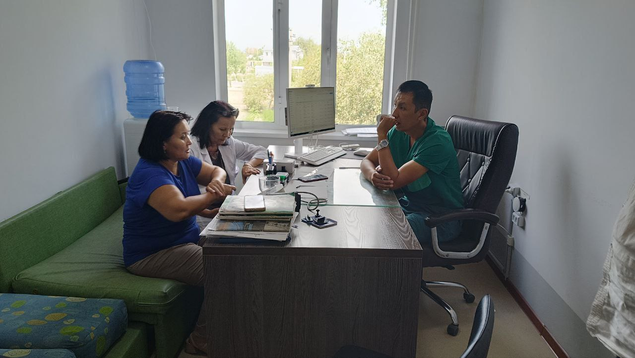 Qaraózek  rayonına xızmet saparı.