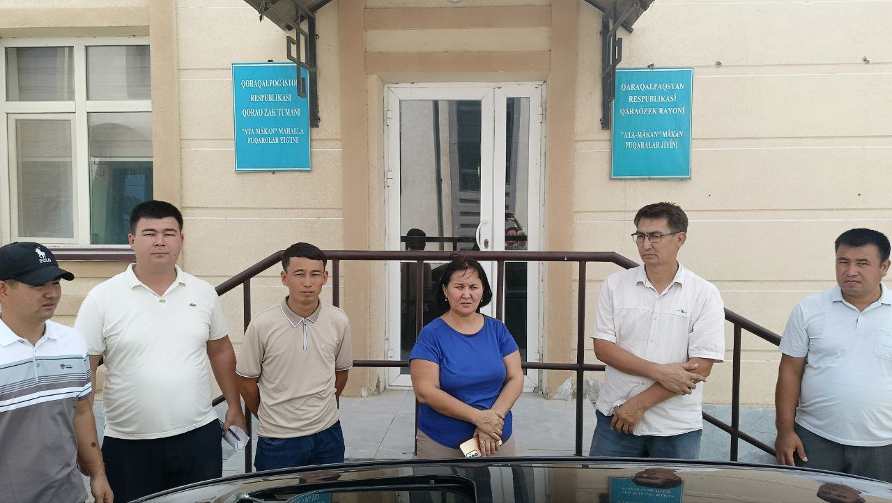 Qaraózek  rayonına xızmet saparı.