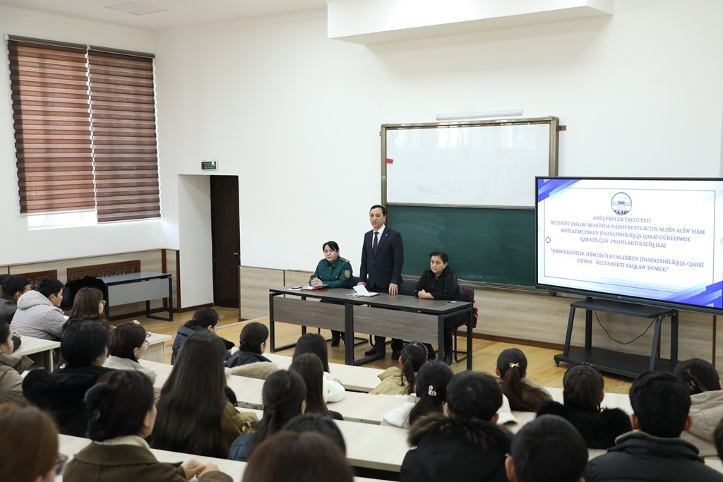 Náshebentlik hám narkojınayatlarǵa qarsı gúresiwge arnalǵan ushırasıw bolıp ótti